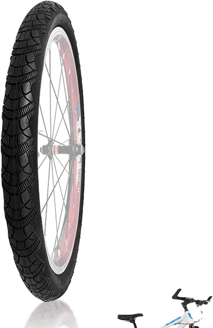 20" x 1.75/1.50 Bike Tires, Puncture Resistant Anti-Skid MTB/E-Bike Tires, 60 TPI Durable Rubber for BMX, Folding Commuter Bikes (20x1.50)(20x1.75)