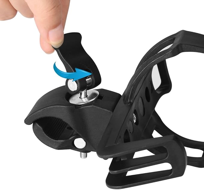 Accmor Bike Water Bottle Holders No Screws, Universal Bike Cup Holder, 360 Degree Rotatable Bike Water Bottle Cage, Water Bottle Holders for Kids Bike Adult Bike, Black