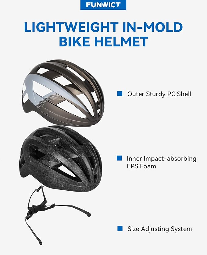 Adult Bike Helmet with Visor and Goggles for Men Women Mountain Road Bicycle Helmet Rechargeable Rear Light Cycling Helmet