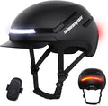 Shinmax Bike Helmet with Turn Signals, NTA Certified up to 45km/h, Bicycle Helmet for Men Women with USB Rechargeable Rear Light, Viser, Cycling Helmet for E-Bike & S-Pedelec,Scooter, Commuter, Adults