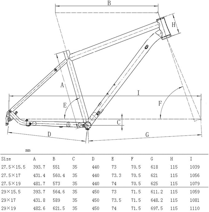 Bike Frame 27.5/29er Mountain Bike Frame 15.5''/17''/19'' Lightweight Titanium Alloy Rigid Frame Disc Brake Thru Axle 12x142mm XC AM(29 * 19'')