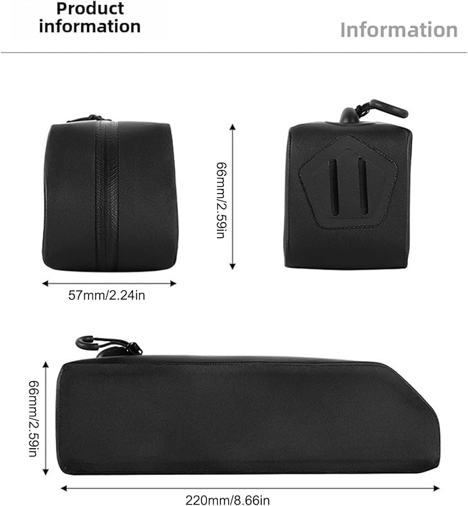LAFANDE Bike Frame Bag, Waterproof Bike Top Tube Bag, Bicycles Front Frame Bag Top Tube Bike Pouch, Cycling Tools Storage Bag for Road Mountain bicycles Outdoor Cycling Travel Hiking