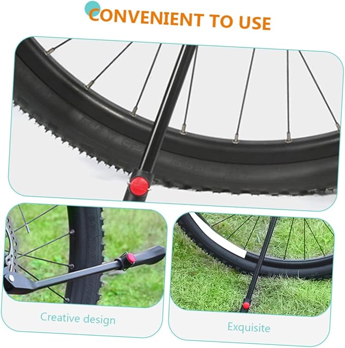 GALPADA Adjustable Bike Kickstand Aluminum Alloy Side Support for Mountain and Road Bikes Quick Release Bicycle Stand for Easy Parking for Cyclists