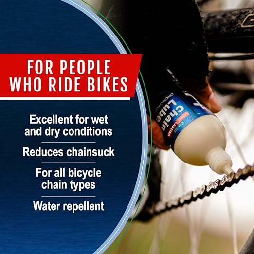 Squirt Chain Lube for Bikes 500 ml – Long-Lasting Lubricant for All Bike Chains – All-Weather Dry Bike Chain Lube to Reduce Noise – Bicycle Tools & Maintenance Aid