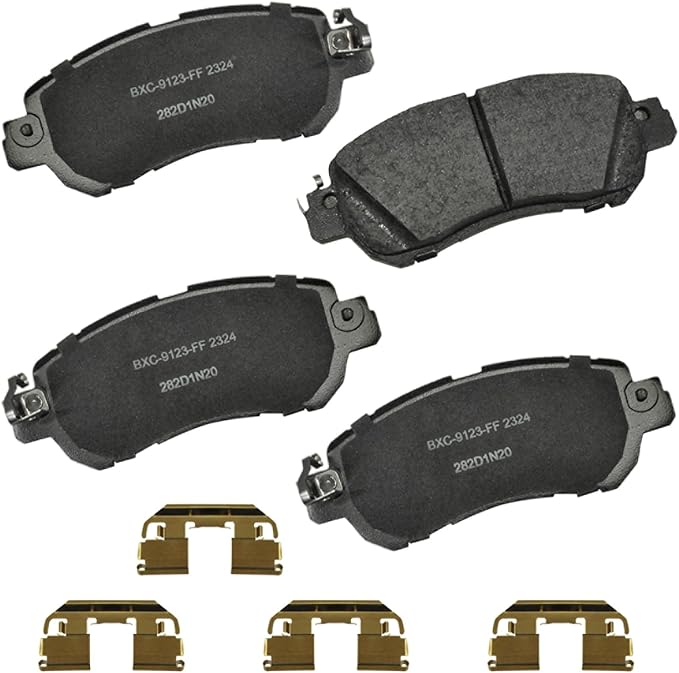 Bendix Premium SBC2324 Ceramic Front Brake Pads for Nissan Kicks 2024-2017, Versa 2024-2020