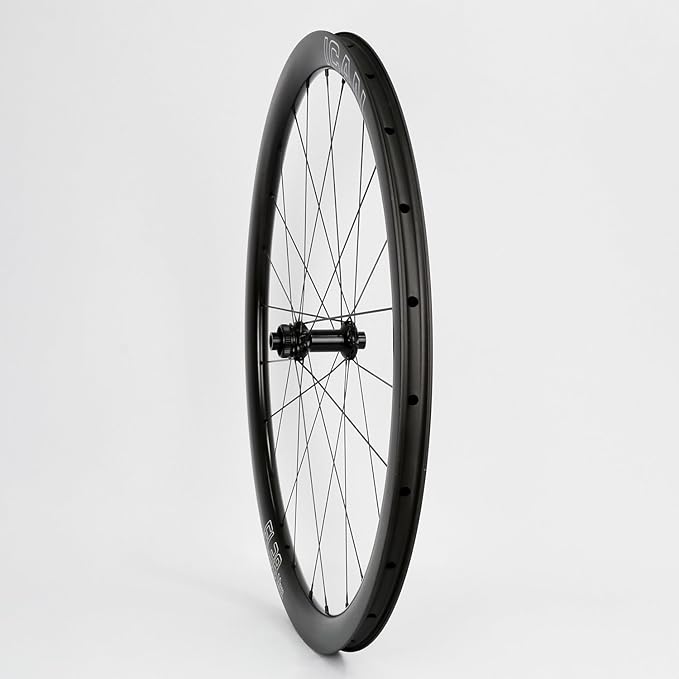 ICAN FL 38/52 Max Carbon Disc Road Bike Wheelset 700C with 36T Ratchet System Hub 21mm Inner Width Clincher Tubeless Compatible