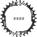FOMTOR 104 BCD Chainring (30-52T) 7-12 Speed Compatible CNC 7075 Aluminum Narrow Wide Tooth Round Oval Chainrings for MTB/Road Bike Ebike Chainwheel Black/Red