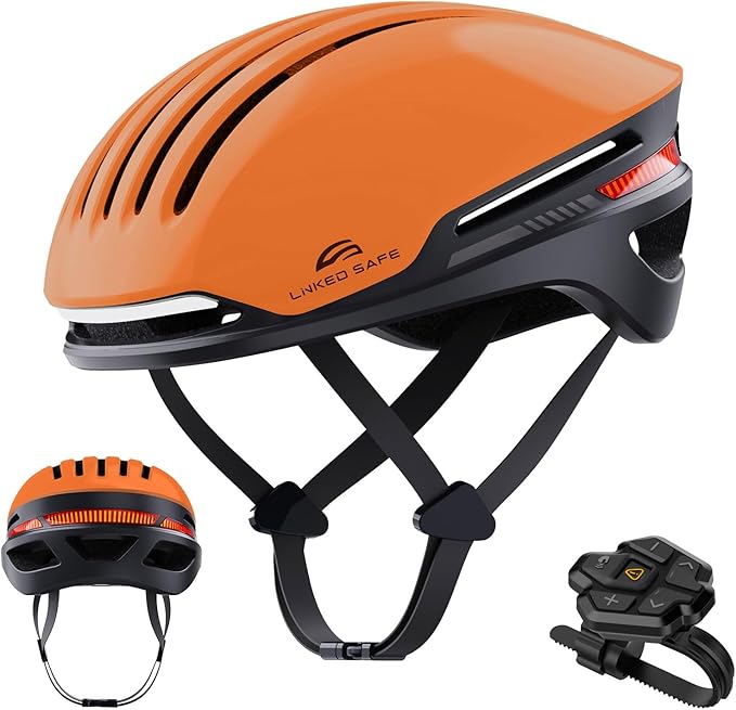 Bike Helmet with Bluetooth, Smart Bike Helmet for Adults Men Women with Built-in Speakers, Auto Brake Blinker, Front and Rear LED Turn Signals Remote Control, Smart Cycling Helmet.