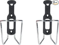 ZEFAL Bundle Pack - Aluplast 124 Aluminium Bicycle Water Bottle Cage, Universal, Silver, 2 Pack
