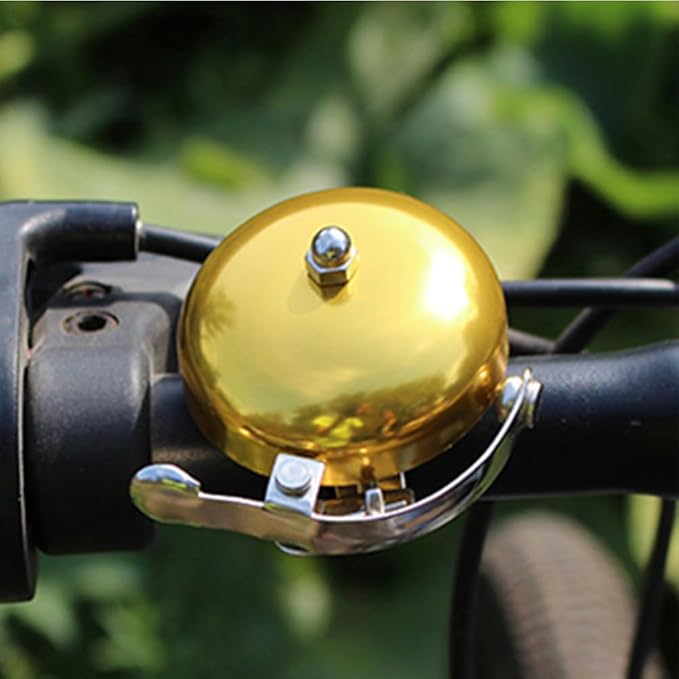 Bicycle Retro Bell Leisure Bicycle Dial Bell Aluminum Silver Gold Coffee Brown Bicycle Bell Bicycle Bell