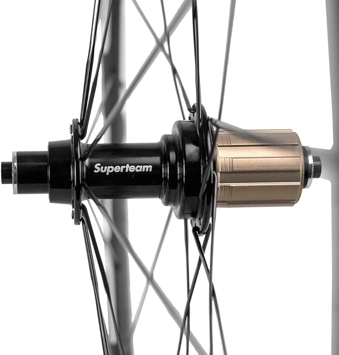Superteam 50mm Clincher Wheelset 700c 23mm Width Cycling Racing Road Carbon Wheel Decal