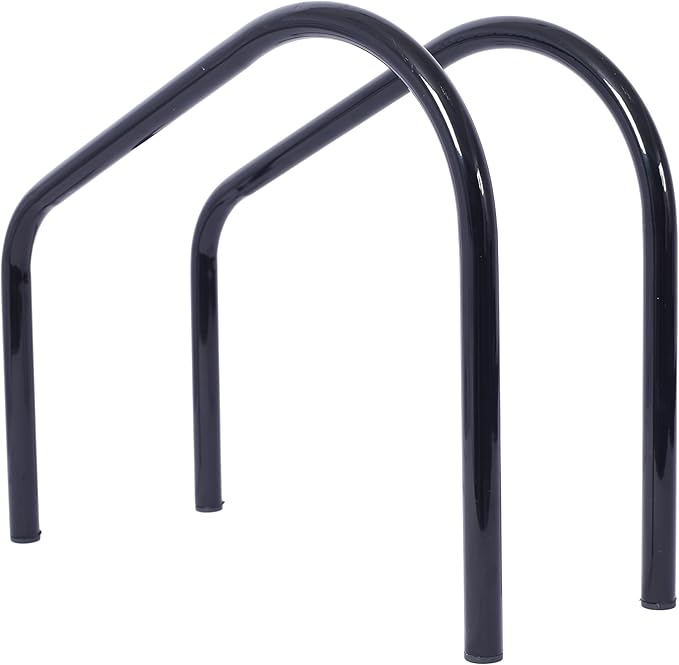3 Bikes Floor Bike Stand, Bike Parking Rack Garage Bike Storage Stand Indoor/Outdoor 22-28" Wheel Stand, Max. Tire Width 2.15",black painted