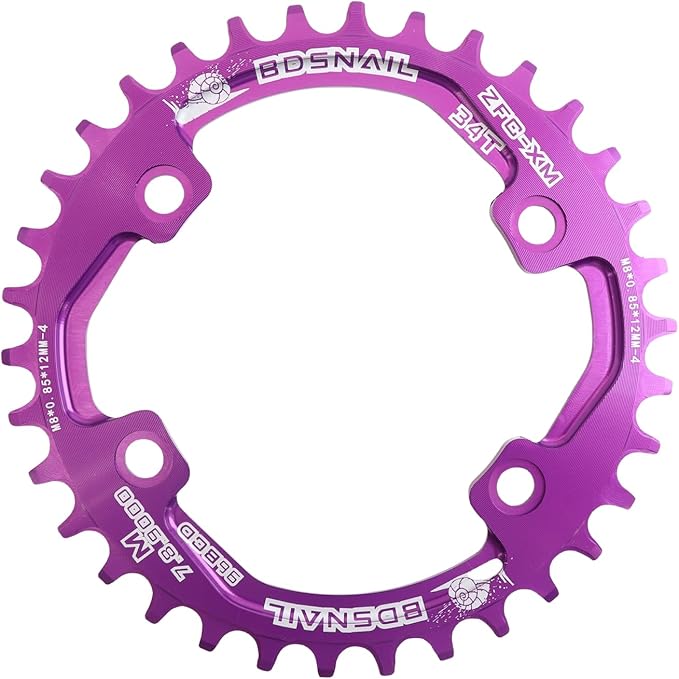 DJC Bike Chainring Asymmetrical 96BCD Round/Oval for XT SLX M6000 / M7000 / M8000 / M9000 MTB 7/8/9/10/11/12 Speed Narrow Wide 30T/32T/34T/36T/38T Tooth