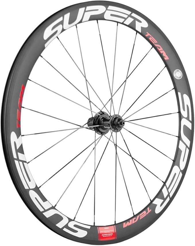 Superteam Carbon Fiber Road Bike Wheels 700C Clincher Wheelset 50mm Matte 23 Width