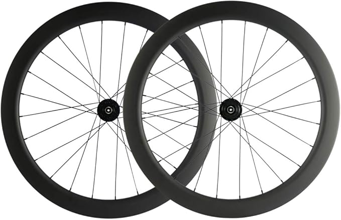 Superteam Carbon Disc Brake 700c Tubeless Road Bike Wheelset 55mm/25mm Wheel
