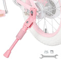 ZUKKA Bike Kickstand 20 Inch for Kids Bike Adjustable Aluminum Alloy Kickstand for Bicycles with Anti-Slip Pad for Kids Bike Universal Fit for Mountain Road Bikes