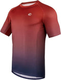 ROTTO Mens MTB Jersey Mountain Bike Cycling Shirt Short Sleeve for MTB BMX Downhill Wicking Quick Dry