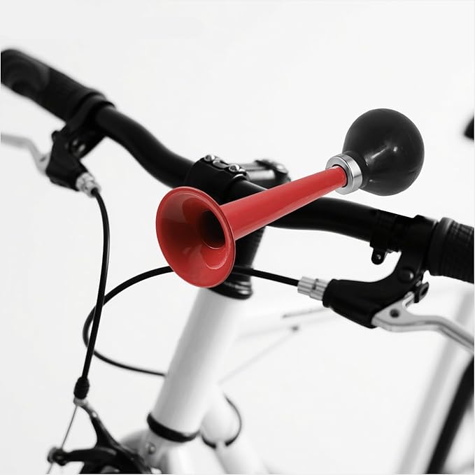 Bike Horn for Adults Classic Horn Metal Squeeze Clown Horn, Fits All Bicycle Handle Bar, Loud Sounds