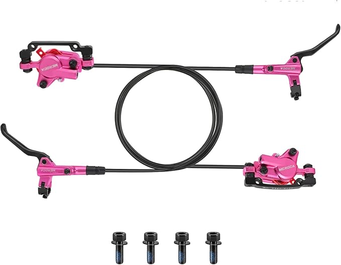 MEROCA M800 Mountain Bike Hydraulic Disc Brakes Hydraulic Bike Brakes Front 800mm and Rear 1400mm with PM Adapter for 160mm Rotor