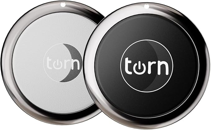 Tracker Tag Finders Work for Apple Find My (iOS Only) GPS Tracker Air Tags for Luggage Keys Backpack (Black&white2, 2Pack)