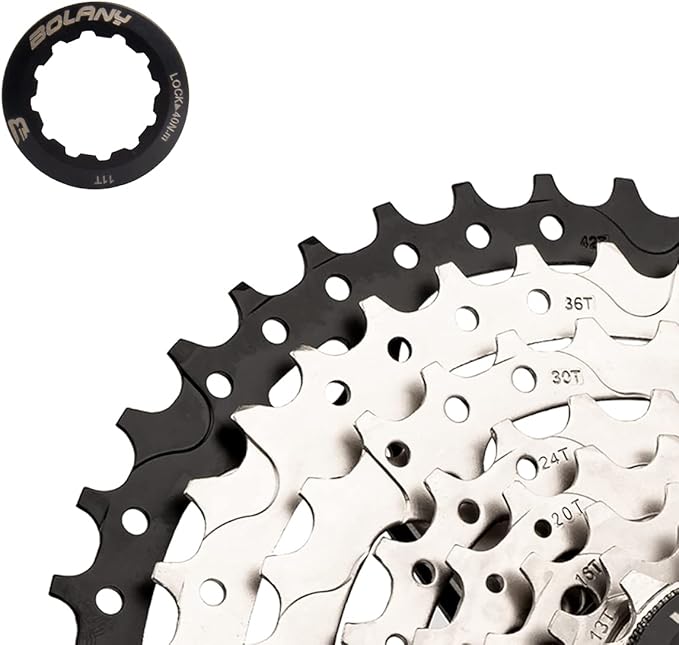 BOLANY Bike 8/9/10 Speed Cassette 11-25T/32T/36T/40T/42T/46T/50T Fit for MTB Bike, Road Bicycle, Lightweight Cassette, Compatible with Shimano SRAM Sunrace