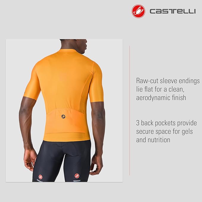 CASTELLI Men’s Entrata Apex Jersey, Breathable, Moisture-Wicking Cycling Jersey with Pockets for Everyday Road Performance