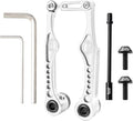 Linear Pull Bike V Brakes Front Rear Set Replacement Fit,Aluminum Alloy V-Type Bike Brake Set for Road Bike Bike BMX Repairing Accessories