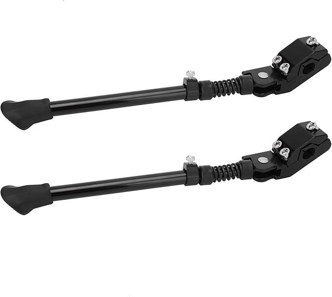 Mountain Bike Kickstand, Aluminum Alloy Bicycle Stand Support with Non Slip Base and Adjustable Length, for 16 20 24 26 Inch Wheel Bikes