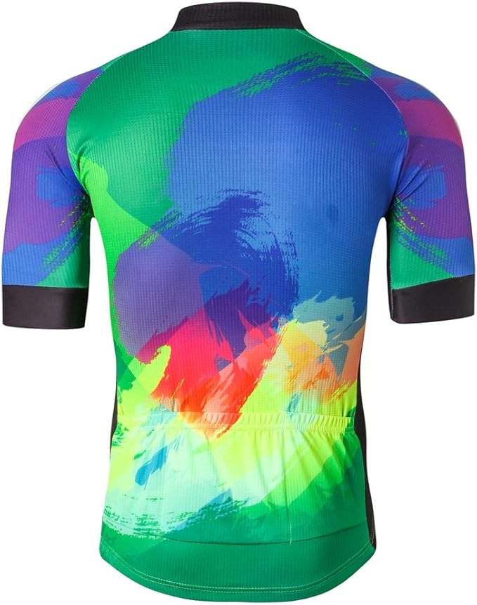 Weimostar Men's Cycling Jersey Men Mountain Bike Jerseys Short Sleeve Tops S-5XL