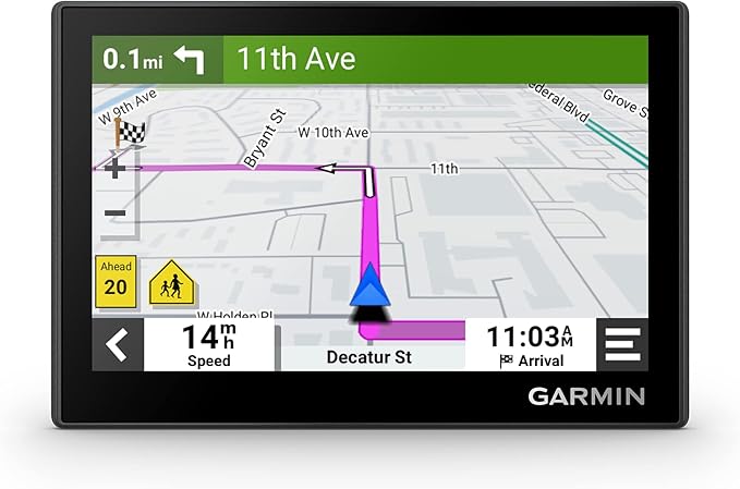 Garmin Drive™ 53 GPS Navigator, High-Resolution Touchscreen, Simple On-Screen Menus and Easy-to-See Maps, Driver Alerts