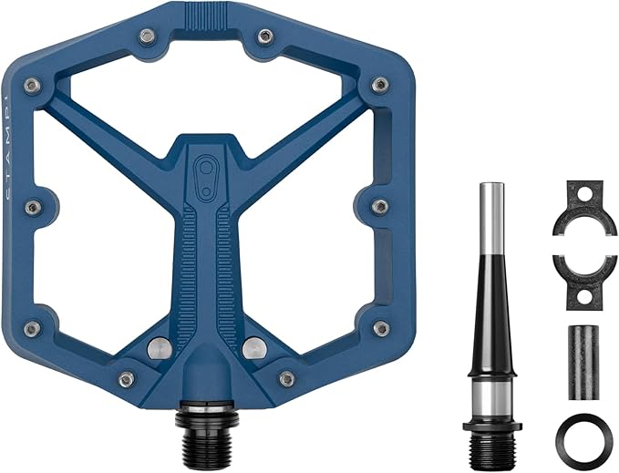 Crankbrothers Stamp Flat MTB Pedals - Size-Specific, Lightweight, Versatile, Durable Bike Pedals