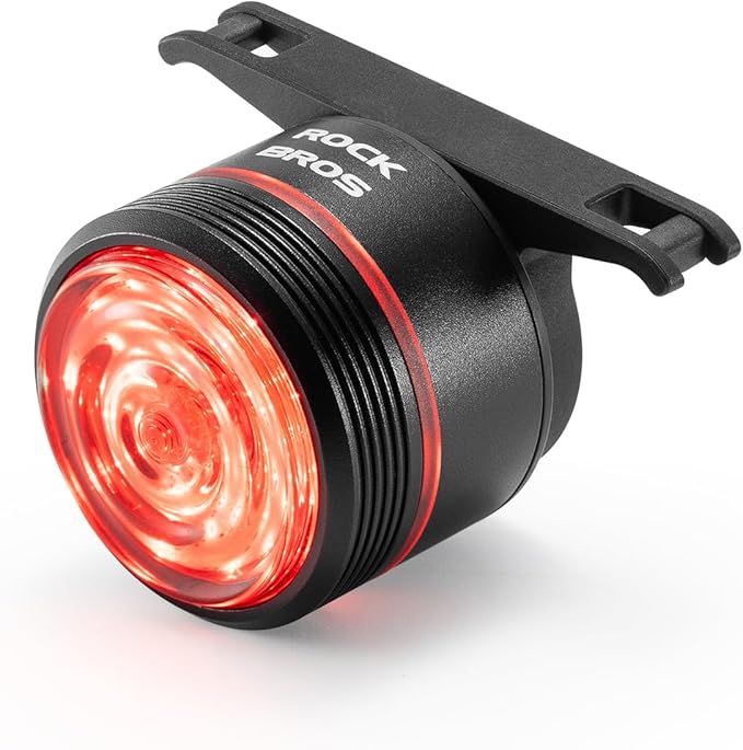 ROCKBROS Bike Tail Light Smart Brake Sensing Rear Bike Light Led Bike Lights,Type C USB Rechargeable,IPX6 Waterproof Bike Light for Night Riding