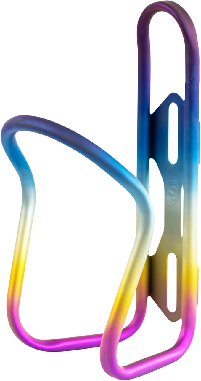 SILCA Sicuro Titanium Water Bottle cage | Cages for Bike with 21mm Fore/AFT Adjustment | Lighter Than Steel and Stronger Than Carbon and Alloy 30g | Hand Bent and Laser Welded in Indiana | USA Made