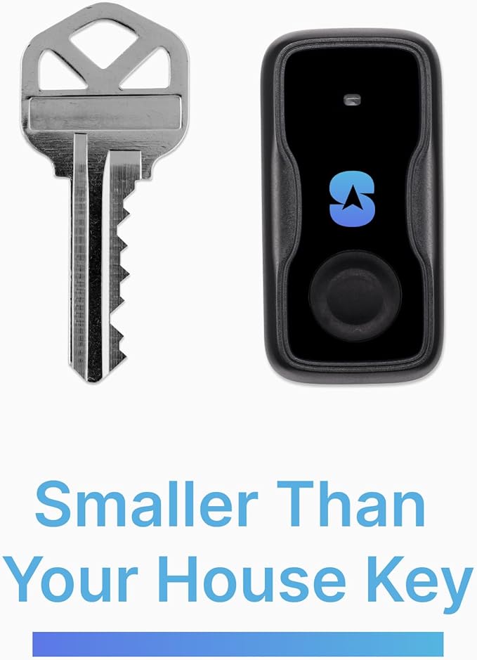Spy Tec Atlas Mini GPS Tracker for Vehicles, Car, Kids, Seniors | Smallest Portable Real Time GPS Tracking Device | Geofencing | Emergency Button | Up to 34 Day Battery Life | Needs Subscription