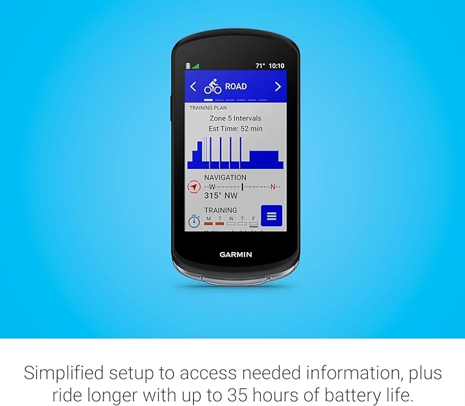 Garmin Edge 1040, GPS Bike Computer, On and Off-Road, Spot-On Accuracy, Long-Lasting Battery