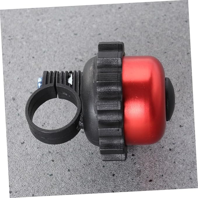 HEMOTON 3pcs Red Rotating Loud Bike Bell Horn for Bicycle Handlebar Accessories, Vintage Cycling Bell Suitable and Adults Outdoor Riding