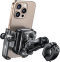 Lamicall Motorcycle Phone Mount Holder - [All Metal] [Anti Shake] [Extendable Arm] Bike Phone Holder Handlebar Clamp, Bicycle Cell Phone Mount, Gifts for iPhone 17 16 Pro Max, Galaxy, 4.7-7.2" Phones