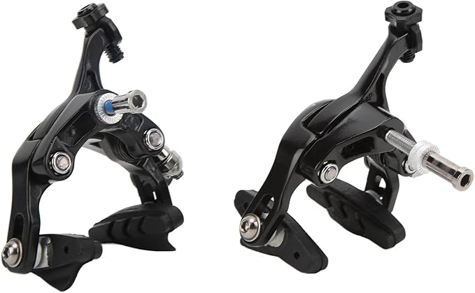 Alomejor C Brake Front Rear Set Road Calipers Aluminum Alloy Road C Brake Caliper Pull Brake Set Cycling Front Rear Rim Brake Clamp