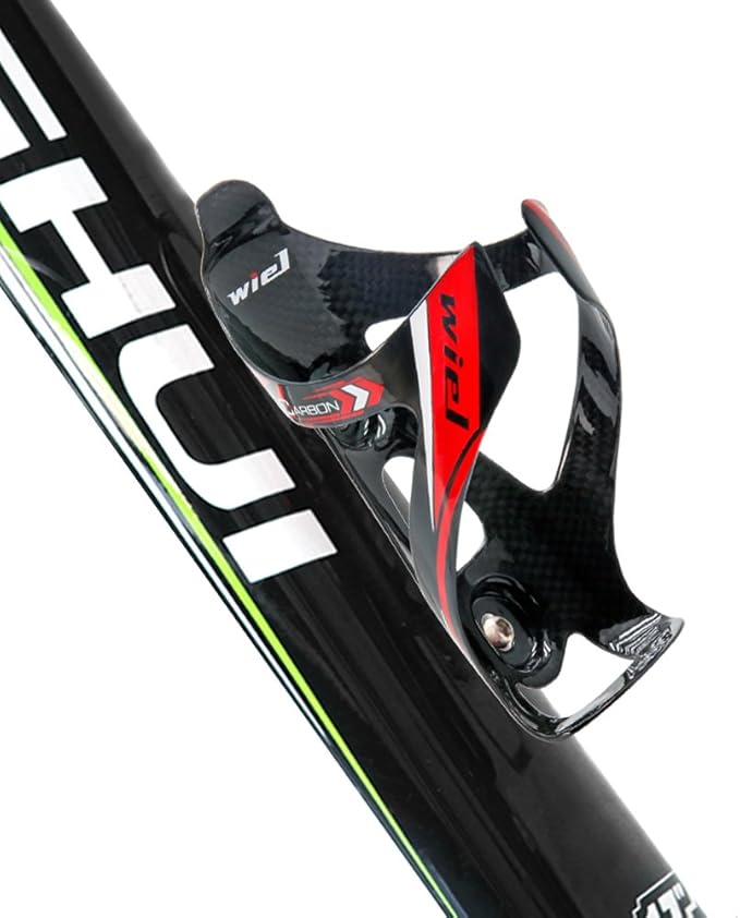 Wiel Full Carbon Fiber Bicycle Bike Light Drink Water Bottle Cage Holder