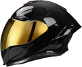 Full-face Helmet Biker Helmet ABS with EPS Cushion Liner Removable Washable 8 Air Vent Free Switch Long and Short Lens Replacement for Adult Unisex