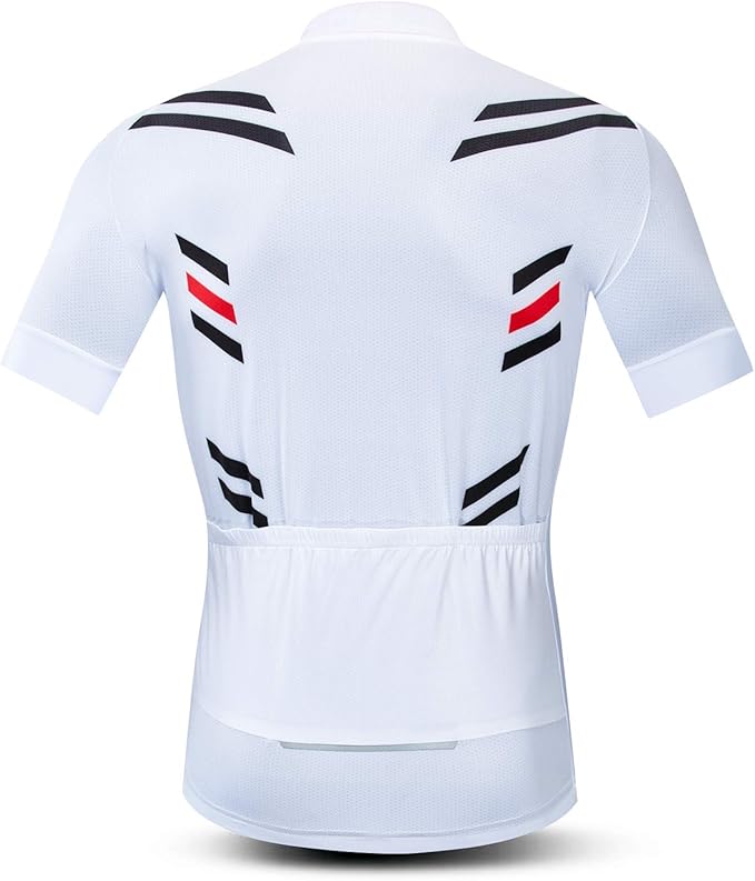 Men's Cycling Jersey Short Sleeve Bike Shirts Bicycle Jacket with Pockets