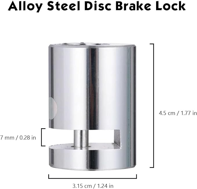 Bike Lock, Disc Brake Lock Suitable for Bicycles and Motorcycles