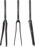 BUCKLOS 28.6mm 700C Full Carbon Fiber Road Bike Rigid Fork, C-Type Clamp Brake, 1-1/8 Threadless Straight Tube Superlight 3K T800 Bicycle Front Fork
