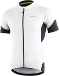 BERGRISAR Men's Basic Cycling Jerseys Short Sleeves Mountain Bike Bicycle Shirt Zipper Pockets