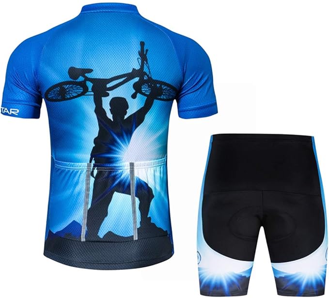 Sportswear Cycling Jerseys Short Sleeve Bike Clothing Bike top Men MTB Jersey Breathable Summer Black