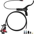 BUCKLOS Ebike Hydraulic Disc Brake Zoom HB-775E 2-PIN 2 Pistons Ebike Electric Power-Off Brakes Left Front 1110mm Right Rear 1850mm with Mounting Adapter Fit E-Bike,Scooter and Electric Motorcycle