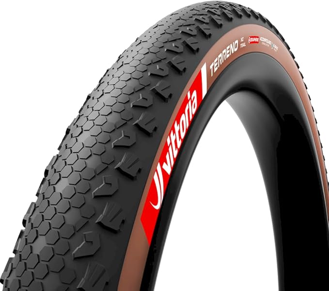 Vittoria Terreno XC Trail Tubeless Ready Mountain Bike Tire - 4C Graphene Reinforced Casing for Hardpack & Dry Trail Terrain