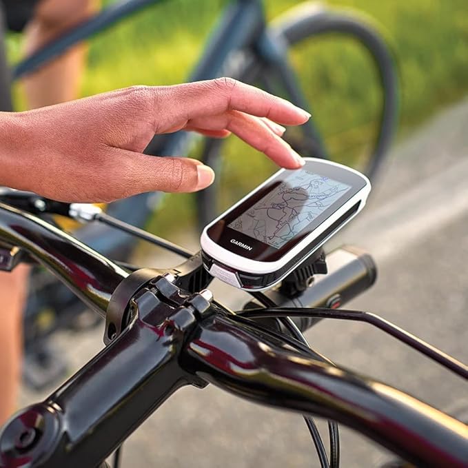 Garmin Edge Explore 2 (Power Mount) Bicycle Computer - Touchscreen & Easy to Use Cycling GPS, Maps & Traffic - Gift Box with PlayBetter Silicone Case (White), Tempered Screens, Adapter, & Case
