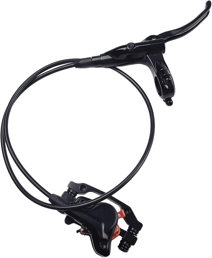 Hydraulic Disc Brake, Bike Brake Hydraulic Disc Oil Brakes With Lever Set Pre-Filled With 2 for Rotor for Mountain Bike X-C Trail, e-Bike, Fat Bike(left rear right front)