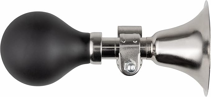 Schwinn Classic Retro Bike Horn for Adult and Kids Bike, Loud, Chrome, Stainless Steel Design, Weather Resistant, Universal Attachment to Most Bike Handlebars, Durable Bicycle Accessories